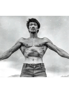功夫巨星李小龙海报 武术拳击搏击MMA墙贴壁纸宿舍装饰画来图定制