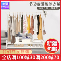 Xinjiang Gothic clothes shelf Living room Home Bedroom containing Clothes Hanger Shoes Rack Integral floor Department Store