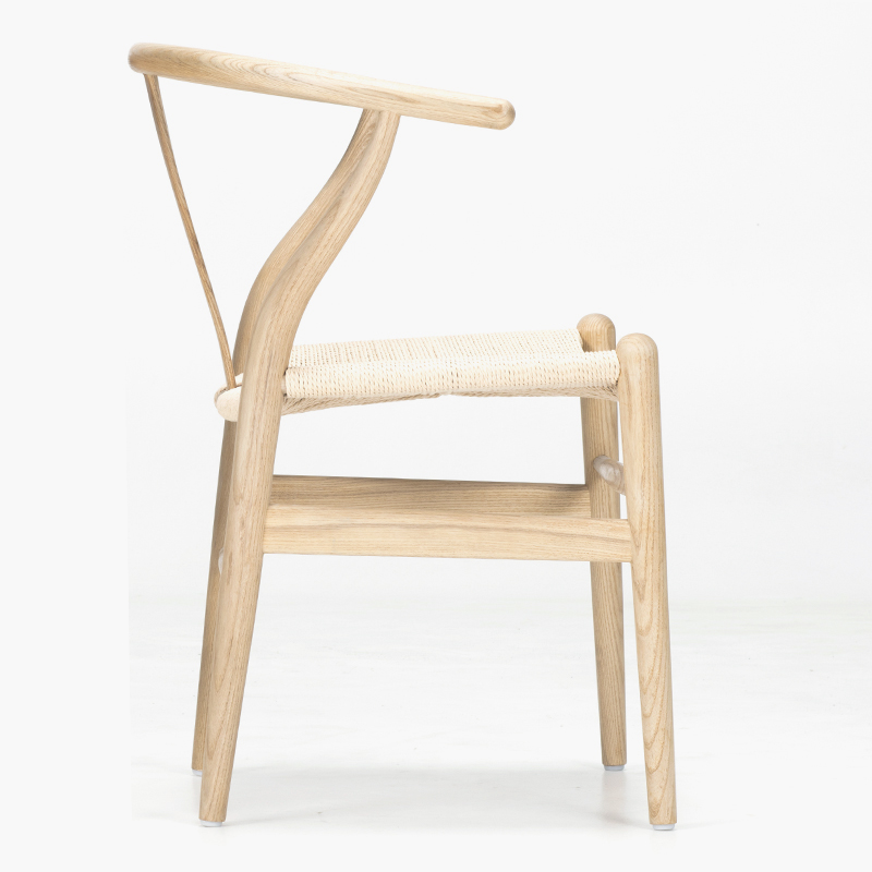 Y椅冲量大促北欧风格新中式休闲靠背扶手实木餐椅书房洽谈阳台椅 - 图3