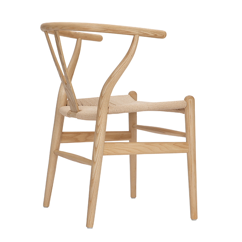 Y椅冲量大促北欧风格新中式休闲靠背扶手实木餐椅书房洽谈阳台椅 - 图1
