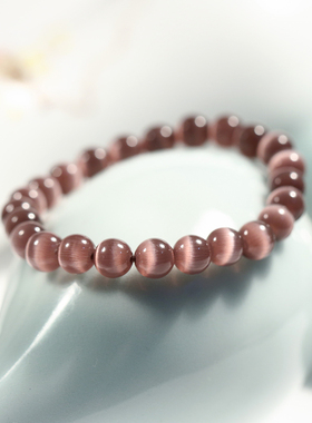 猫眼紫色毫米单圈甜美风礼物手串