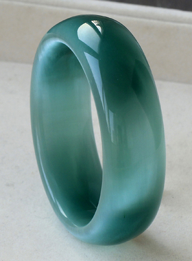 猫眼石大宽加厚水晶镯子