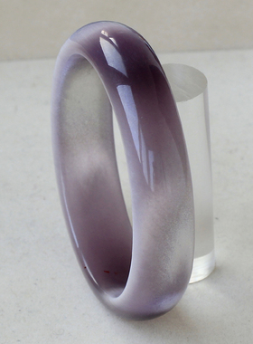 绿猫眼冰蓝色水晶光滑手镯