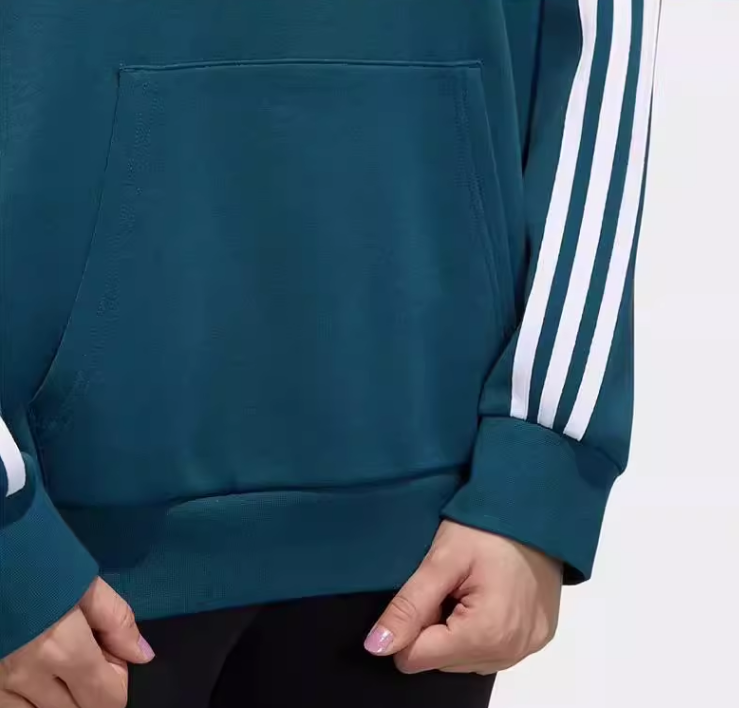 adidas阿迪达斯女装新款吾皇万睡针织运动休闲连帽套头衫H45020 - 图2