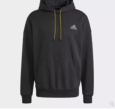 adidas阿迪达斯运动卫衣男连帽图案印花休闲宽松套头衫 GL5693