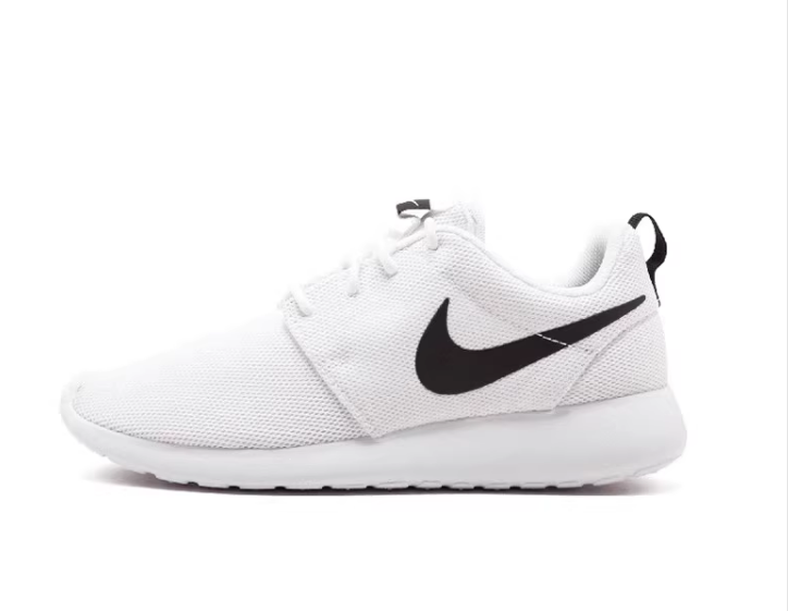 Nike耐克 Roshe Run One女子黑白舒适跑步运动鞋844994-101-图0