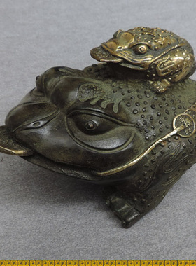 纯铜摆件招财风水金蟾开业礼品