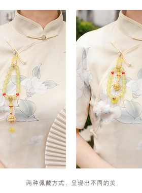 古风汉服香囊手串镂空香薰球桂花