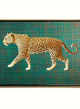 黑色豹子客厅装饰摆件创意礼品