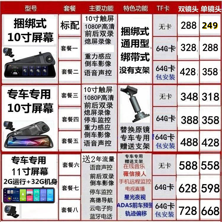 奥迪A3 A4L A6L Q3 Q5L A7L Q2L A5专用后视镜行车记录仪电子狗 - 图0