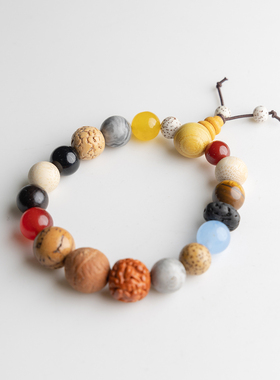 SOGOODSOUL 杭州十八籽手串手持菩提文玩十八子多宝佛珠串男女