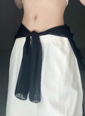 爵士舞屁帘腰封女叠穿屁帘高级爵士舞屁帘嘻哈屁帘腰封百搭显瘦