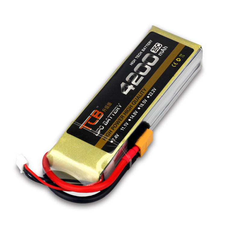 TCB航模电池升级版遥控玩具函道3S4200mAh25C35C3S6S 4S厂家直销 - 图1