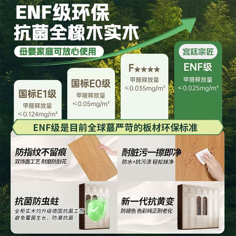 新中式胡桃色全实木四五六门衣柜广东佛山2025新款工厂定制中古风,淘宝优惠券,粉丝福利购,淘宝优惠卷