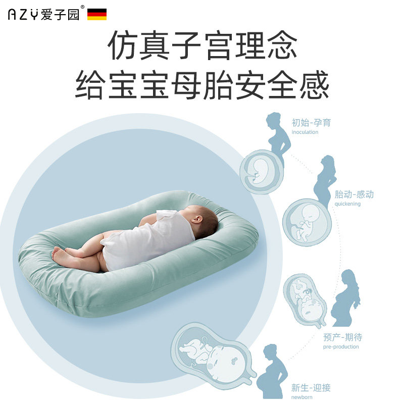 仿生便携式新生儿防惊跳床上床中床 爱子园床中床