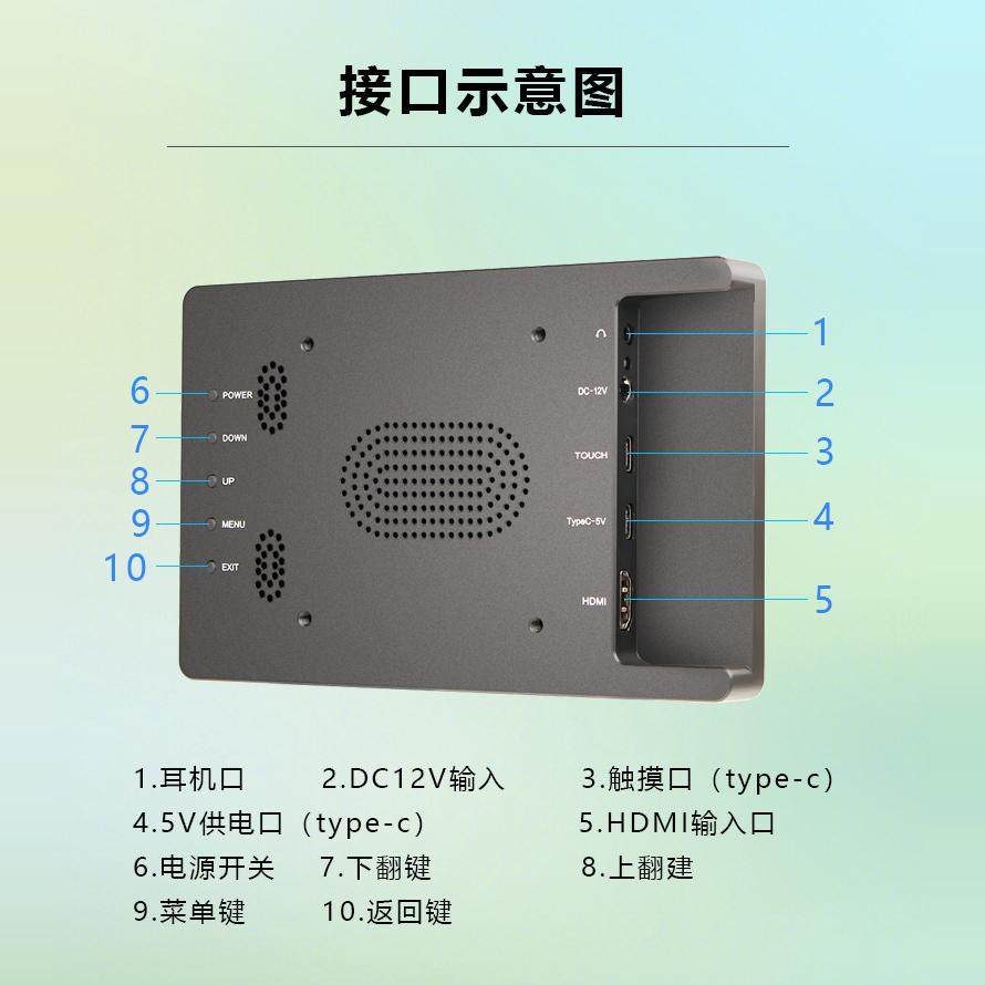5/7/10寸室外无人机2000亮度全贴合工控嵌入式液晶显示触摸屏1080,淘宝优惠券,粉丝福利购,淘宝优惠卷