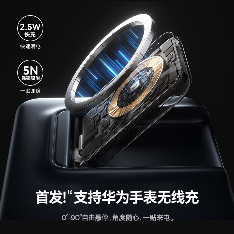 【新国标3C认证】倍思100W七合一桌面充电站带伸缩数据线氮化镓充电器插座适用华为荣耀小米苹果17手机笔记本 - 图1