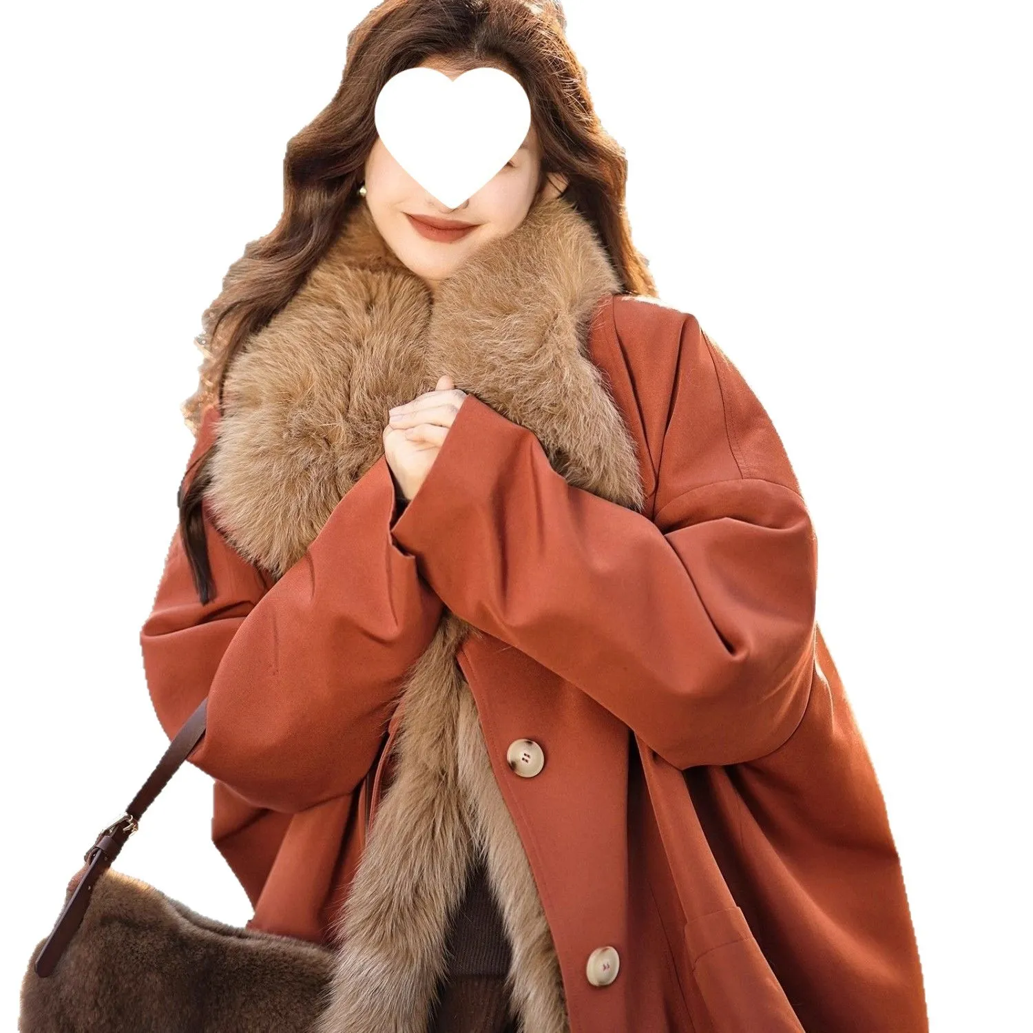 180斤胖MM2025冬季新款加厚内胆可拆卸过膝长款皮草大衣外套显瘦,淘宝优惠券,粉丝福利购,淘宝优惠卷