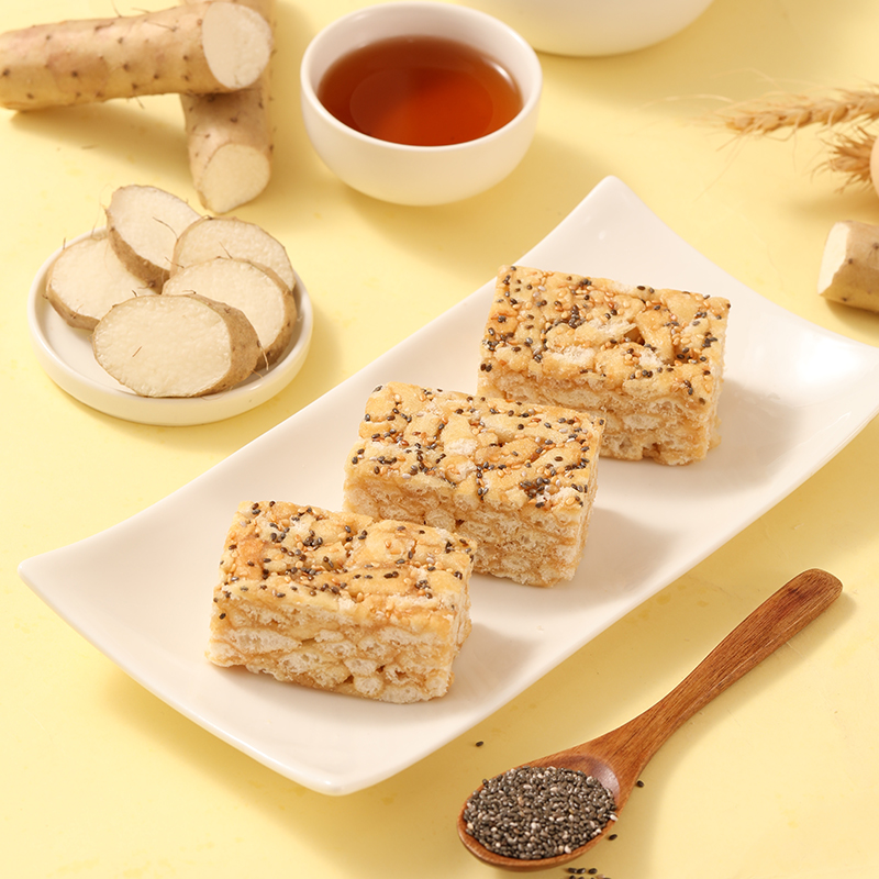 山药沙琪玛无蔗糖萨其马老式健康粗粮代餐糕点休闲小吃零食整箱 - 图1