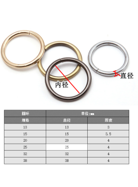 diy双圈圆环扣DIY铁质