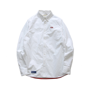 复古基础款刺绣衬衫