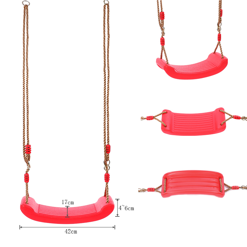 儿童秋千室内宝宝家用免打孔单杠户外庭院室外荡秋千弯板吊绳坐板-图3