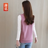 裁诺 Хлопковый осенний тонкий жилет, спортивная куртка, оверсайз, круглый воротник