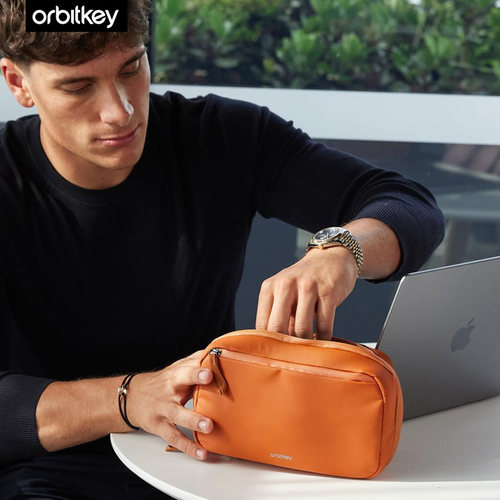 澳大利亚 orbitkey二合一收纳包出差旅行潮流时尚单品 多功能数码包数据线双层防水耐磨收纳袋 - 图3