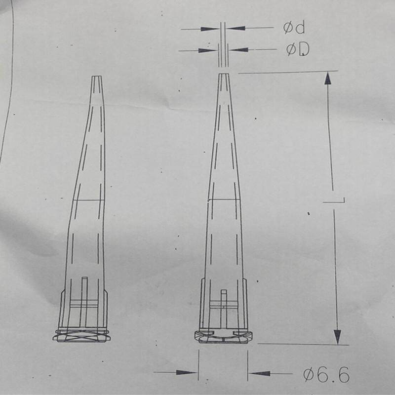 TT斜式点胶针头加长款全塑料注胶针咀滴胶针嘴螺口点胶机针头10G,淘宝优惠券,粉丝福利购,淘宝优惠卷