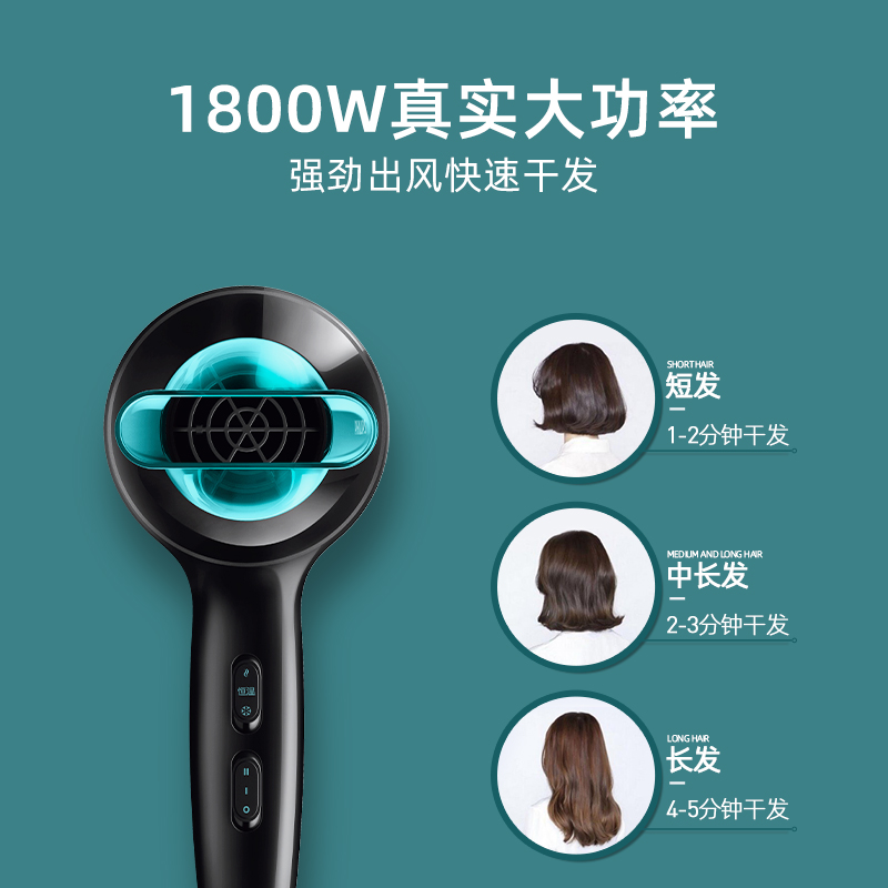 飞利浦个人护理旗舰店飞利浦电吹风机家用大功率冷热风理发店发型师专用风筒0