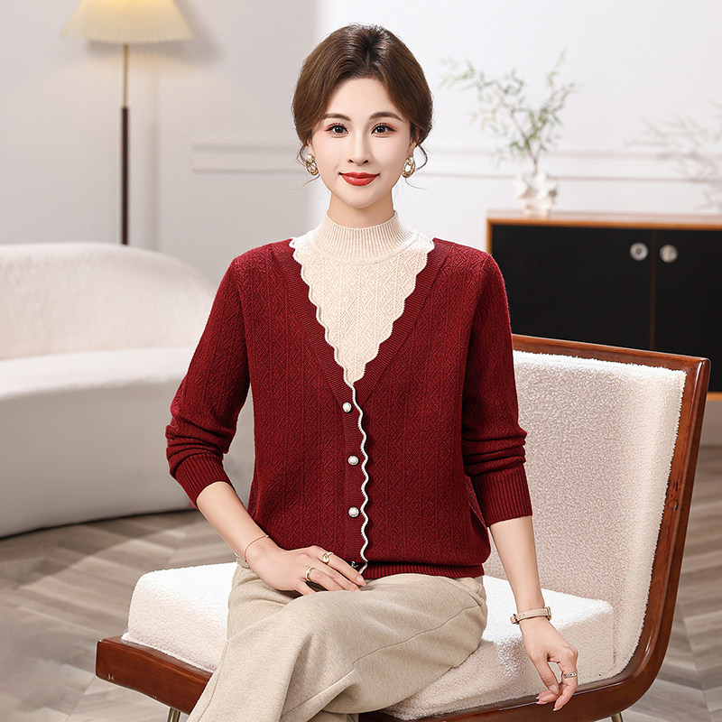 年轻妈妈秋装针织开衫毛衣2026新款