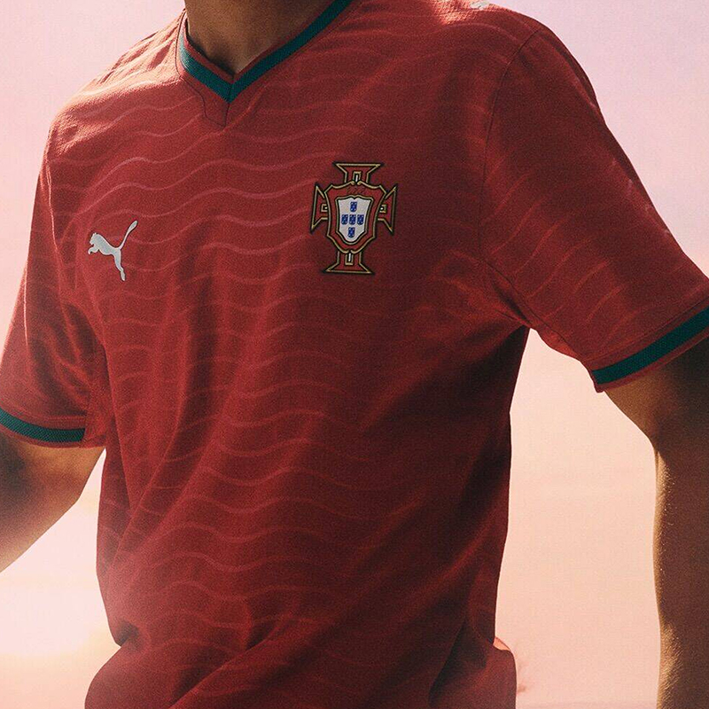 酷锐彪马2026世界杯葡萄牙7号C罗主场球员版短袖球衣788140-77 - 图0