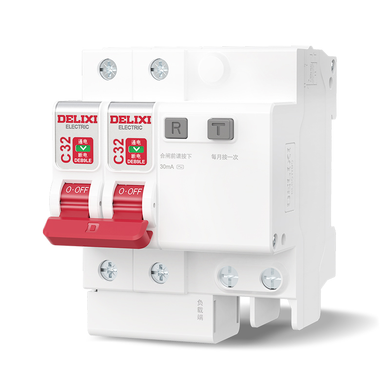 德力西漏电保护器DEB9空气开关断路器2P63A32漏保升级小型断路器 - 图2