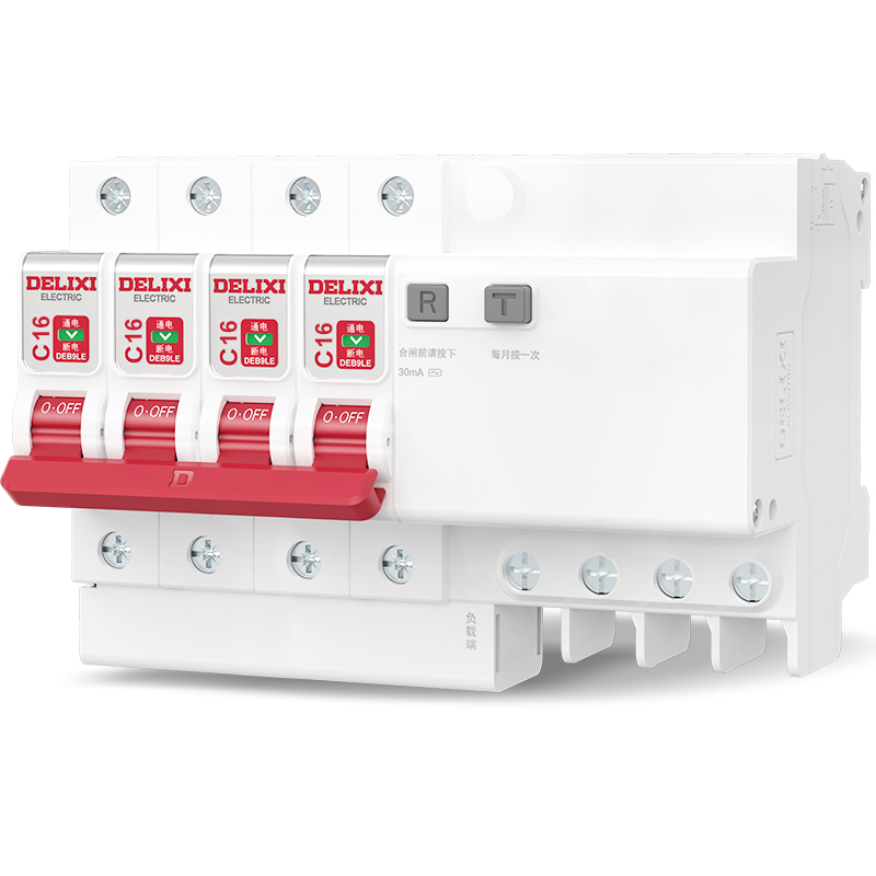 德力西漏电保护器DEB9空气开关断路器4P63A32漏保升级小型断路器 - 图1