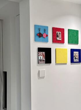 多巴胺白墙改造毛毡板 网红同款ins北欧风照片背景展示留言板墙贴