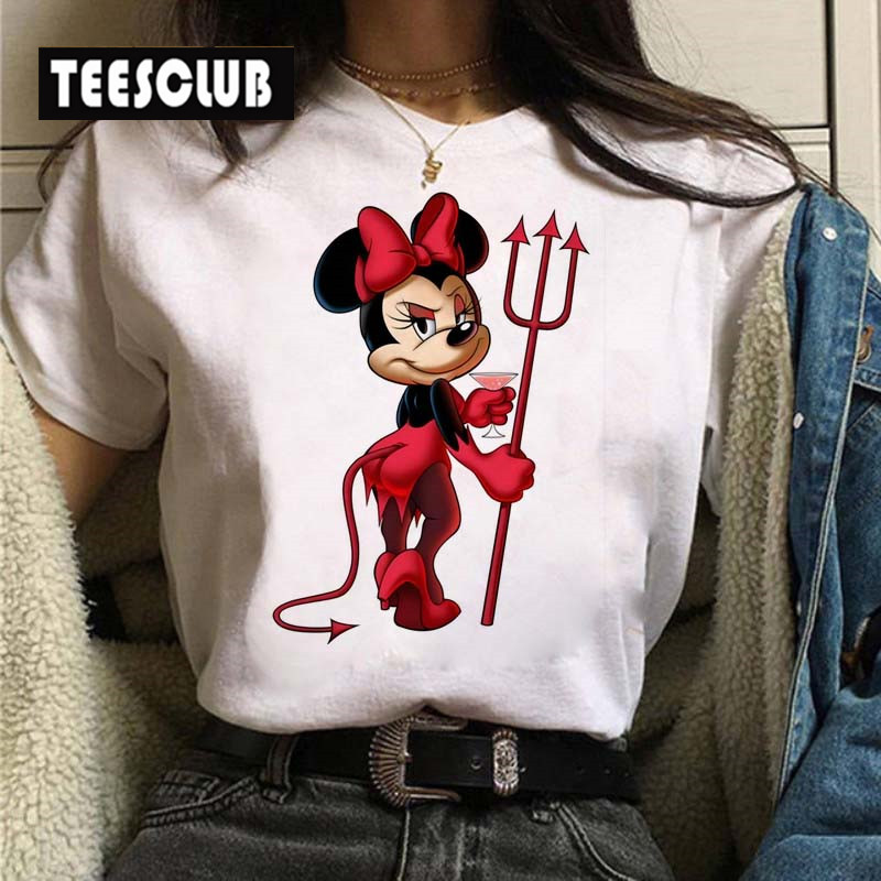 Cartoon Mouse T shirt Women 超火卡通老鼠T恤短袖游乐园亲子装