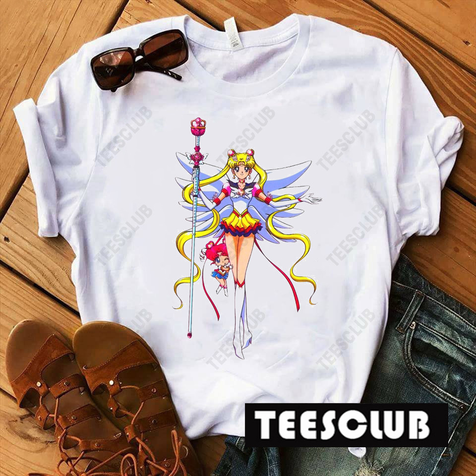 Sailor Moon Harajuku T Shirt Women日本动漫美少女战士周边T恤-图0