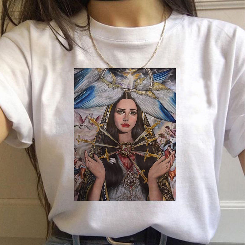 Lana Del Rey Women T Shirt 美国女歌手拉娜·德雷周边印花T恤 - 图2