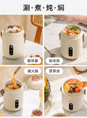便携多功能电煮锅炖锅煮粥煲饭