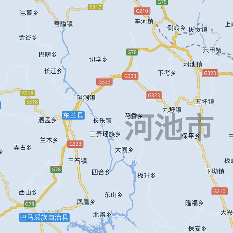 广西省地图1.15m高清装饰画餐厅墙贴画现货包邮折叠版新款贴图