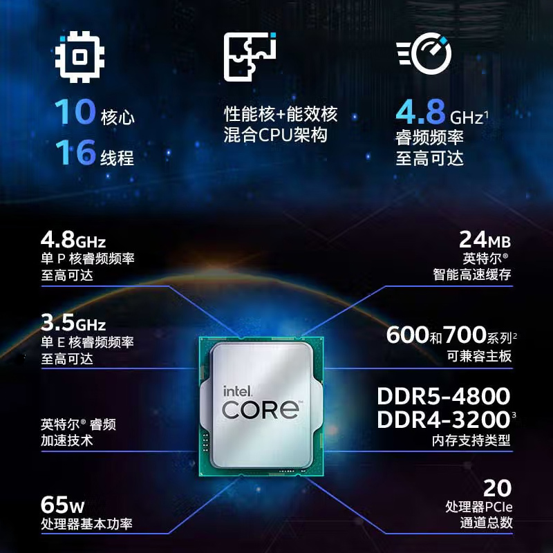 intel/英特尔i5 13490F华硕B760/B660电竞游戏主板CPU套装旗舰店 - 图2