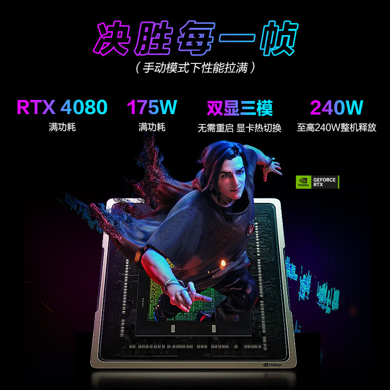 ROG枪神8超竞版14代i9-14900HX 16英寸星云原画屏MiniLED RTX4080/RTX4090显卡游戏本笔记本电脑玩家国度官方 - 图1