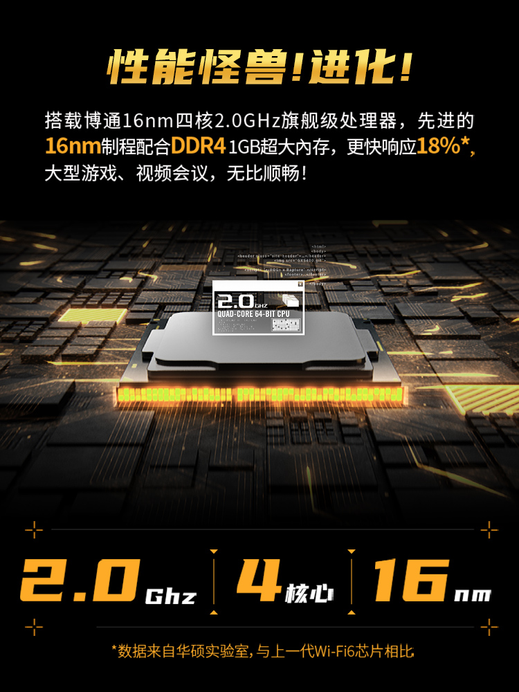 【6期免息】华硕RT-AX88U PRO Wifi6路由器企业级AP功能中央路由电竞游戏5g家用智能组网6000M黑色-图1