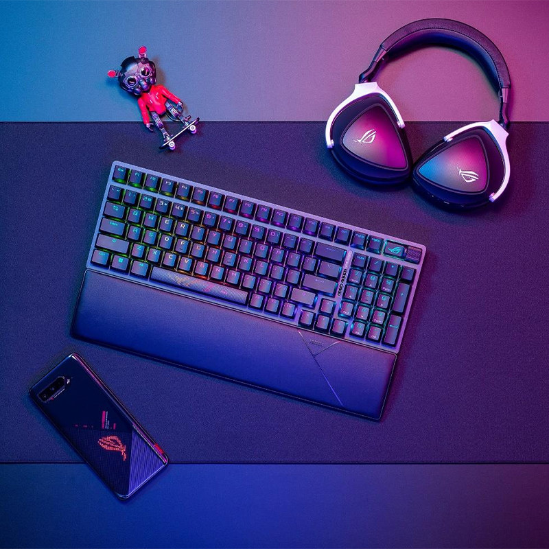 【新年礼物】ROG游侠2 98三模机械无线游戏电竞键盘热插拔华硕