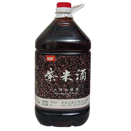 【大理发货】紫米酒云南特产花果酿10度甜微醺露酒餐厅酒吧用酒5L - 图3