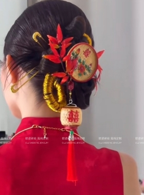非遗新中式国风发簪手作发饰传承国风文化小众原创新娘结婚配饰品