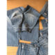 100% cotton 100% denim Q16 jeans wide-leg jeans for women summer summer high-waisted two-button loose and versatile washed cotton pants straight