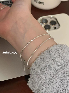 zulin's acc 【自带清冷滤镜】祖琳手作 S925碎银手链洗澡可带