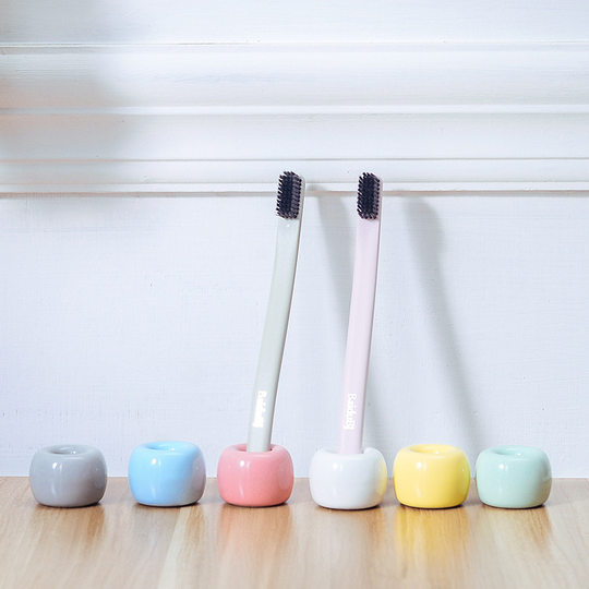 Japanese ceramic toothbrush holder creative toothbrush insert bathroom supplies home department store storage toothbrush base holder