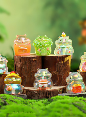 网红新款Kora克拉拉仓鼠大萌粒可爱摆件小仓鼠大萌粒爆款盲盒潮玩